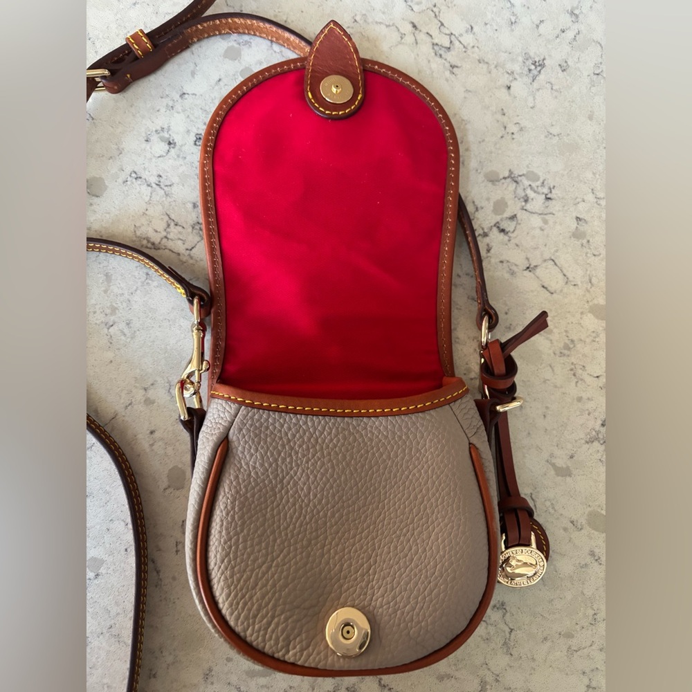 Dooney & Bourke All Weather Leather 2 Duck Bag Taupe - Picture 10 of 16